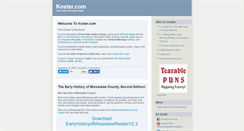 Desktop Screenshot of koster.com